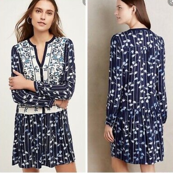 Anthropologie Dresses & Skirts - Anthropologie Tiny Semele Embroidered Floral Dress